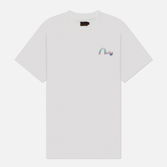 Женская футболка Evisu Printed Cranes Floral Daicock Seagull Boyfriend, цвет белый, размер XS