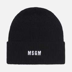 Шапка MSGM M Embroidered Micrologo, цвет чёрный