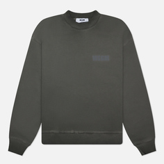 Мужская толстовка MSGM Never Look Back Reflective Print, цвет серый, размер S