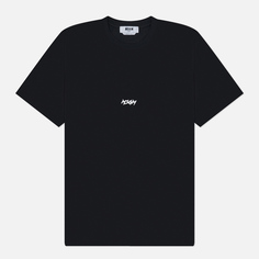 Мужская футболка MSGM Micro Racing Brush Stroke Print, цвет чёрный, размер S