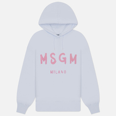 Женская толстовка MSGM MSGM Milano Brush Stroke Hoodie, цвет белый, размер XS