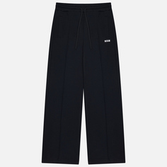 Женские брюки MSGM Impact Logo, цвет чёрный, размер XS