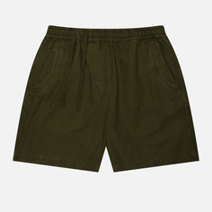 Мужские шорты maharishi Hemp Asym Loose Track, цвет оливковый, размер S