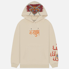Мужская толстовка maharishi x Tashi Mannox Abundance Dragon Hoodie, цвет бежевый, размер S