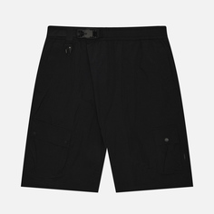 Мужские шорты maharishi Veg Dyed Asym Cargo Track, цвет чёрный, размер S