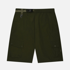 Мужские шорты maharishi Veg Dyed Asym Cargo Track, цвет оливковый, размер S