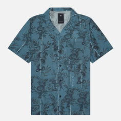 Мужская рубашка maharishi Dragon Bamboo Camp Collar, цвет синий, размер S