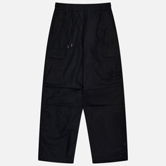 Мужские брюки maharishi Asym Cargo Track Light Cotton Poplin, цвет чёрный, размер S