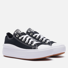 Женские кеды Converse Chuck Taylor All Star Move Canvas Platform, цвет чёрный, размер 36.5 EU