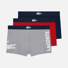 Комплект мужских трусов Lacoste Underwear 3-Pack Mismatched Trunk, цвет комбинированный, размер XS