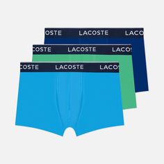 Комплект мужских трусов Lacoste Underwear 3-Pack Boxer Casual, цвет комбинированный, размер S