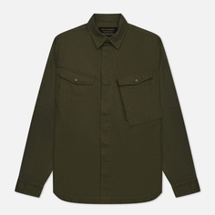 Мужская рубашка maharishi Miltype Custom Organic Cotton Twill, цвет оливковый, размер S