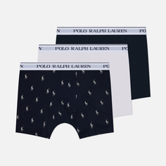 Комплект мужских трусов Polo Ralph Lauren Classic Boxer 3-Pack, цвет комбинированный, размер S