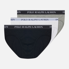 Комплект мужских трусов Polo Ralph Lauren BCI Cotton/Elastane Low Rise Brief 3-Pack, цвет комбинированный, размер M