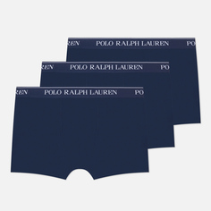 Комплект мужских трусов Polo Ralph Lauren BCI Cotton/Elastane Classic Trunk 3-Pack, цвет синий, размер XXL