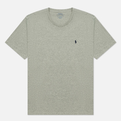 Мужская футболка Polo Ralph Lauren BCI Liquid Cotton Sleep Top Crew Neck, цвет серый, размер XL