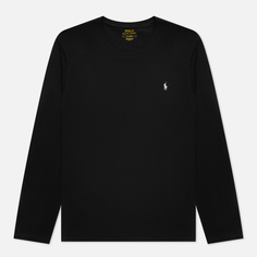 Мужской лонгслив Polo Ralph Lauren BCI Liquid Cotton Sleep Top Crew Neck, цвет чёрный, размер M