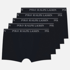 Комплект мужских трусов Polo Ralph Lauren Classic Stretch Cotton Trunk 5-Pack, цвет чёрный, размер S