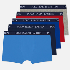 Комплект мужских трусов Polo Ralph Lauren Classic Stretch Cotton Trunk 5-Pack, цвет комбинированный, размер S