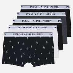 Комплект мужских трусов Polo Ralph Lauren Classic Stretch Cotton Trunk 5-Pack, цвет комбинированный, размер S
