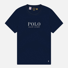 Мужская футболка Polo Ralph Lauren Logo Cotton Jersey Sleep, цвет синий, размер S