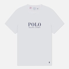 Мужская футболка Polo Ralph Lauren Logo Cotton Jersey Sleep, цвет белый, размер M