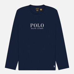 Мужской лонгслив Polo Ralph Lauren Logo Cotton Jersey Sleep, цвет синий, размер S