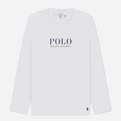 Мужской лонгслив Polo Ralph Lauren Logo Cotton Jersey Sleep, цвет белый, размер S