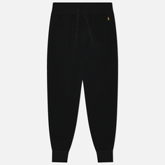 Мужские брюки Polo Ralph Lauren Waffle Knit Sleep Jogger, цвет чёрный, размер XS