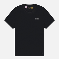 Мужская футболка Polo Ralph Lauren Cotton Jersey Sleep, цвет чёрный, размер S