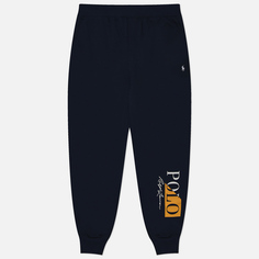 Мужские брюки Polo Ralph Lauren Multicolored Logo Print Sleep Jogger, цвет синий, размер S