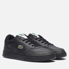 Мужские кроссовки Lacoste Lineset Leather, цвет чёрный, размер 40.5 EU