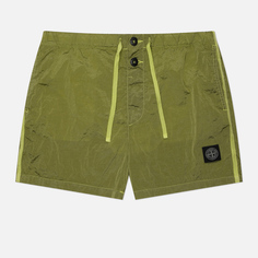 Мужские шорты Stone Island Econyl Swim Slim Fit, цвет зелёный, размер S