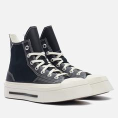 Женские кеды Converse Chuck 70 De Luxe Squared, цвет чёрный, размер 36.5 EU