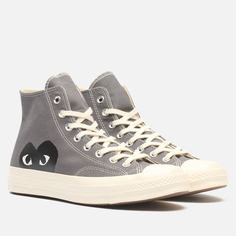 Кеды Converse x Comme des Garcons Play Chuck 70 Hi, цвет серый, размер 37.5 EU