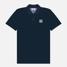Мужское поло Aquascutum Active Club Check Patch, цвет синий, размер S