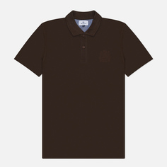 Мужское поло Aquascutum Active Crest, цвет коричневый, размер S