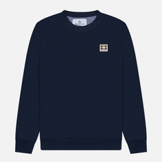 Мужская толстовка Aquascutum Active Club Check Patch Crew Neck, цвет синий, размер S