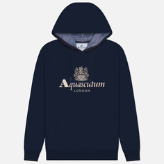 Мужская толстовка Aquascutum Active Big Logo Hoodie, цвет синий, размер S