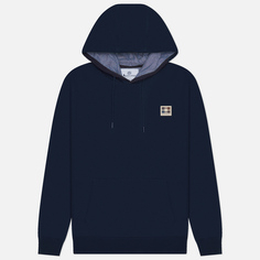 Мужская толстовка Aquascutum Active Club Check Patch Hoodie, цвет синий, размер S