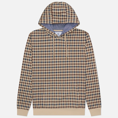 Мужская толстовка Aquascutum Active Club Check Hoodie, цвет бежевый, размер S