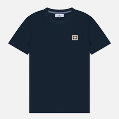 Мужская футболка Aquascutum Active Club Check Patch, цвет синий, размер S