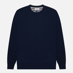 Мужской свитер Aquascutum Active Check Sleeves Patch, цвет синий, размер S