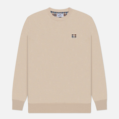 Мужской свитер Aquascutum Active Check Patch, цвет бежевый, размер S