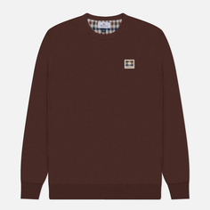 Мужской свитер Aquascutum Active Check Patch, цвет коричневый, размер S