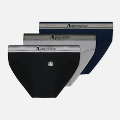 Комплект мужских трусов Aquascutum Active Underwear Brief 3-Pack, цвет комбинированный, размер S