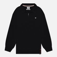 Мужская толстовка Anglan Carabiner Heavy Half Zip Up, цвет чёрный, размер M