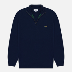 Мужской свитер Lacoste Embroidered Crocodile Half-Zip, цвет синий, размер S