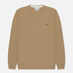 Мужской свитер Lacoste Crew Neck Organic Cotton, цвет бежевый, размер XS
