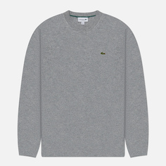 Мужской свитер Lacoste Carded Wool Crew Neck, цвет серый, размер S
